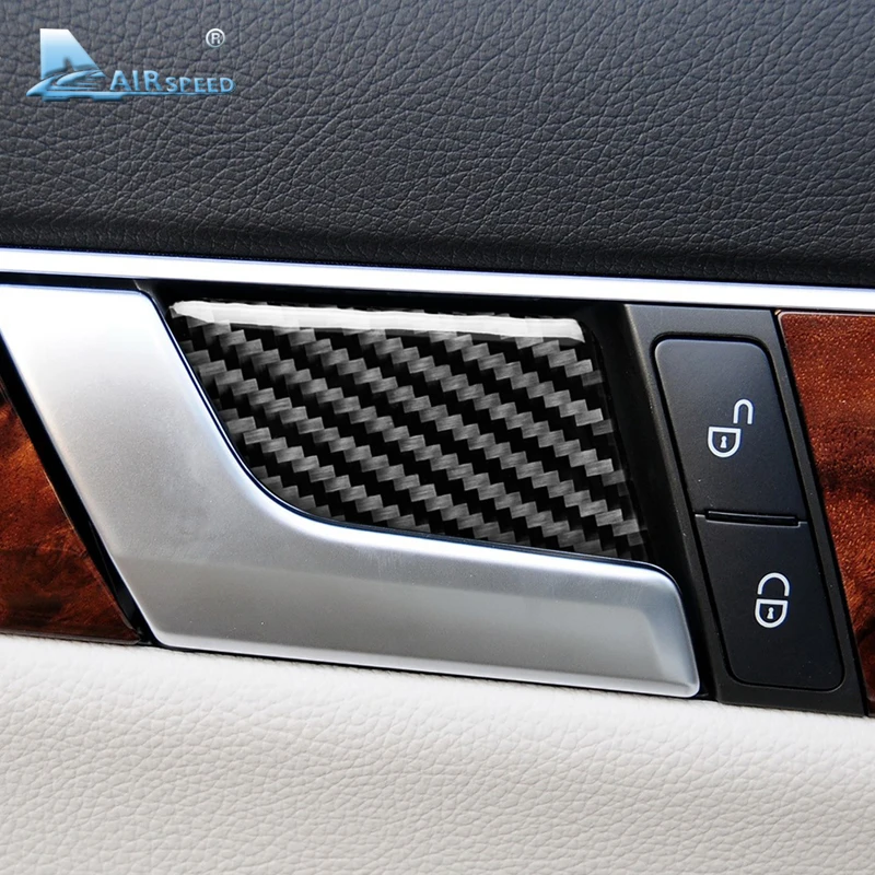 Airspeed для Mercedes C Class W204 E W212 аксессуары салона автомобиля крышка дверной ручки из