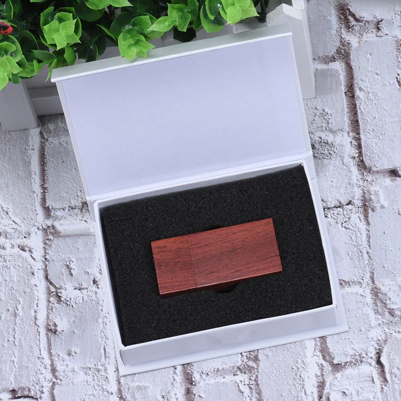 Red wood JASTER Custom с логотипом, USB 2,0 Флешка 64 ГБ 32 ГБ 16 ГБ 4 ГБ флешки для свадебной фотографии(более 10 шт бесплатный логотип - Цвет: Red wood