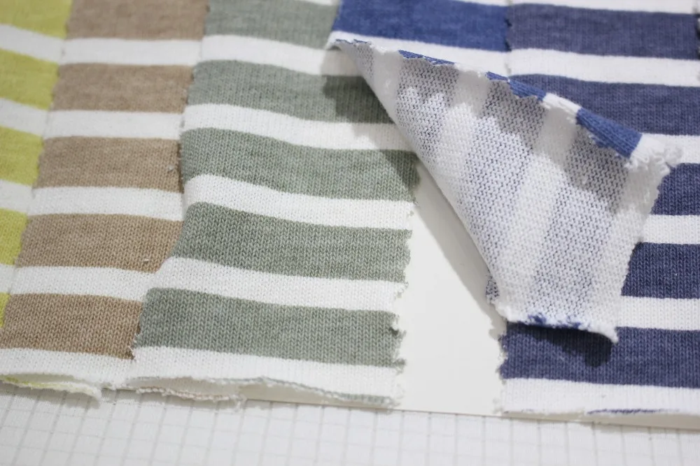 Оптовая продажа прямые продажи с фабрики трикотажная ткань в полоску H156 # B