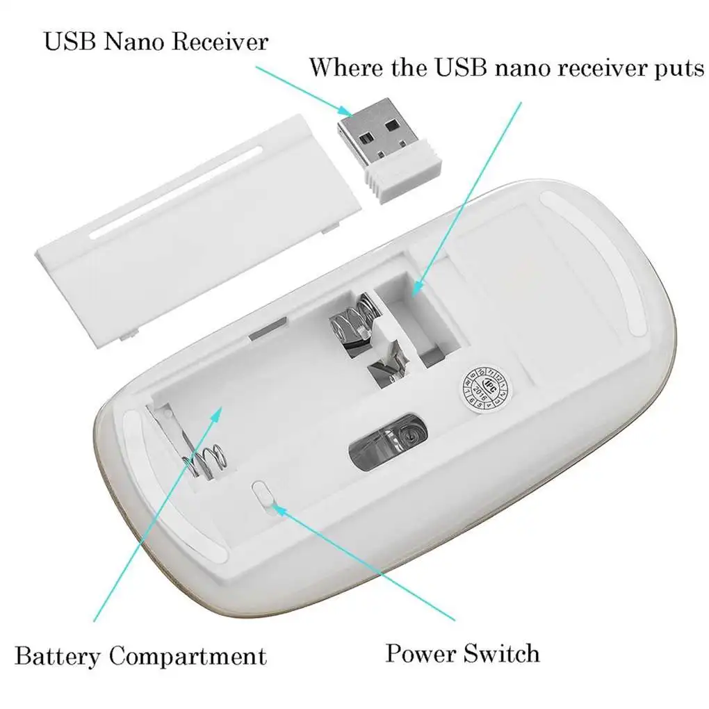 Тонкий USB Беспроводная клавиатура с мышами мыши комплект для настольного