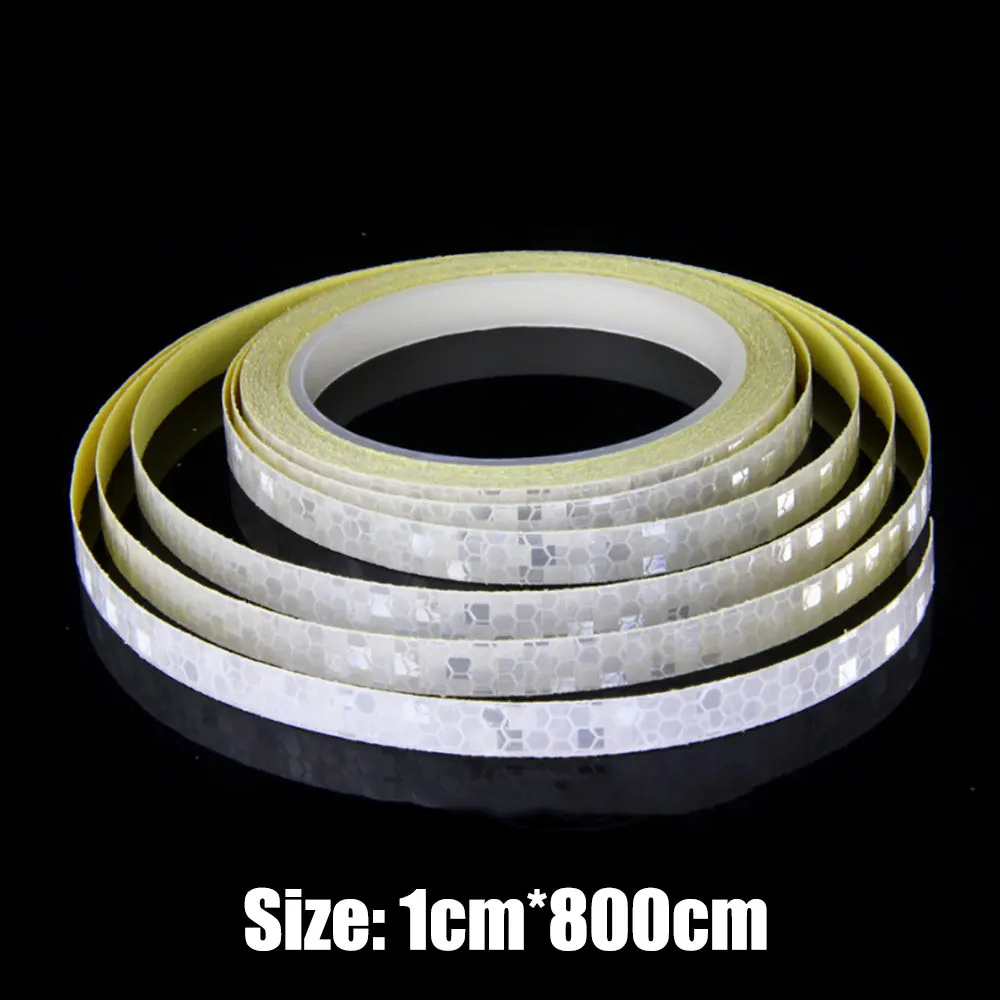 white 1cmx800cm Zacro наклейка на велосипед s 315 ''ПВХ Наклейка на велосипед s отражатель декоративная наклейка на колеса водонепроницаемые велосипедные аксессуары обод велосипеда - Цвет: white 1cmx800cm
