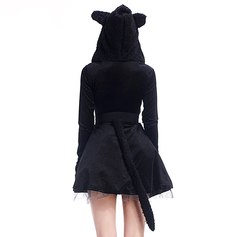 

Halloween Party Cosplay Costume for Women Sexy Bear Dress 2018 New Arrival Costume Panda Animal Play