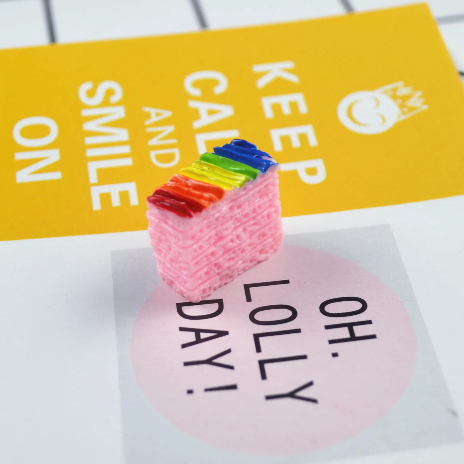 10 шт. смесь цветной смолы Радуга торт еда играть крем после пенал для игры частей