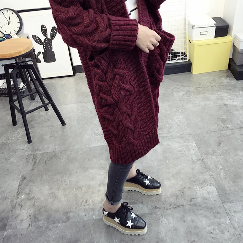 SWYIVY Cardigans Solid Women Sweater Crocheted Female V-neck Knitted Jacket High Quality |