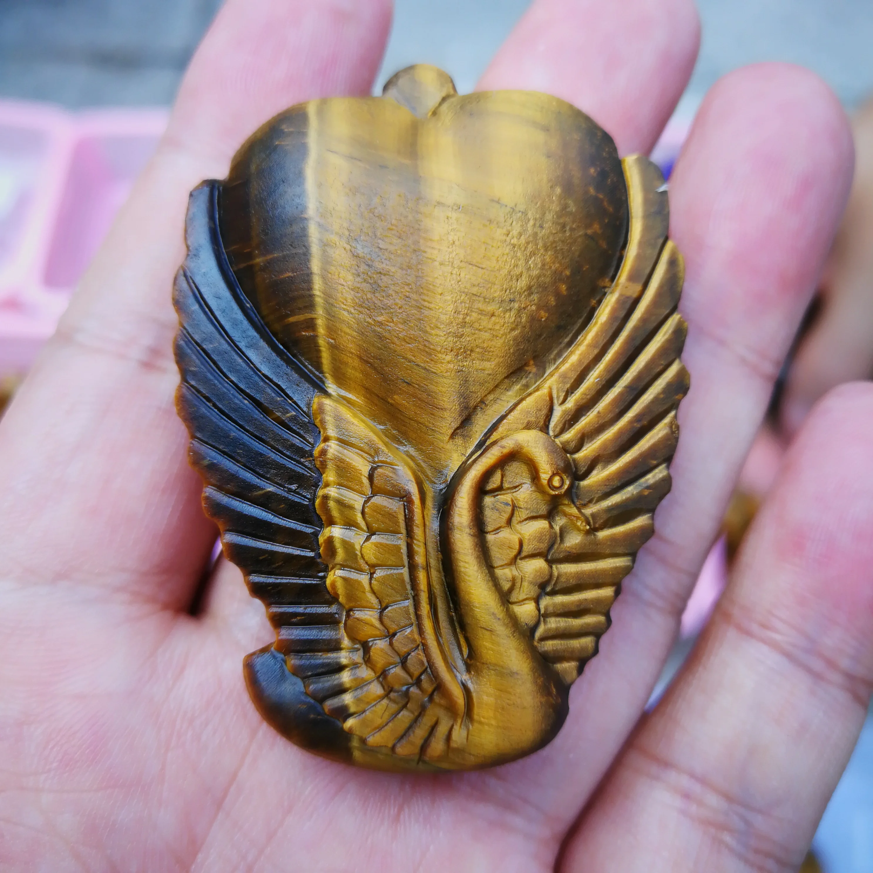 

Натуральный тигровый глаз тигровый Кристалл Камень ручной работы