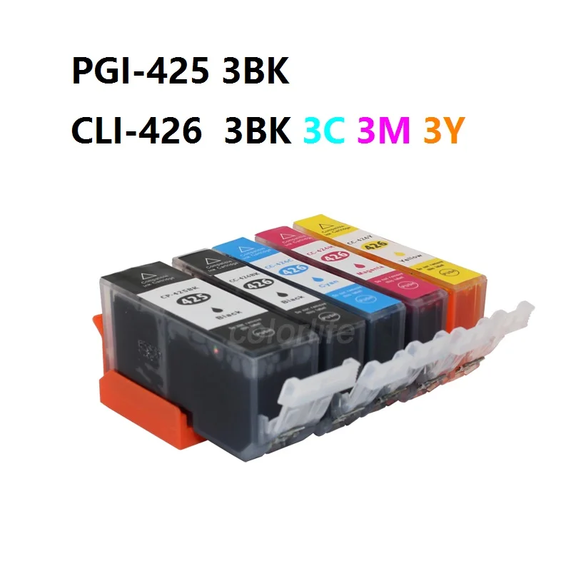 Чернильный путь PGI-425 CLI-426 Совместимый картридж для PIXMA MG8140 MG6140 MG5240 IP4840 IX6540 MX884 и т.