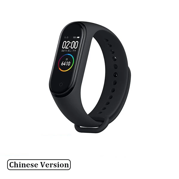 MI Band 4 CN Xiaomi mi Band 4 умный Браслет mi band 4 цвета AMOLED экран сердечный ритм фитнес музыка Bluetooth 5,0 50 м водонепроницаемый сенсорный экран - Color: MI Band 4 CN
