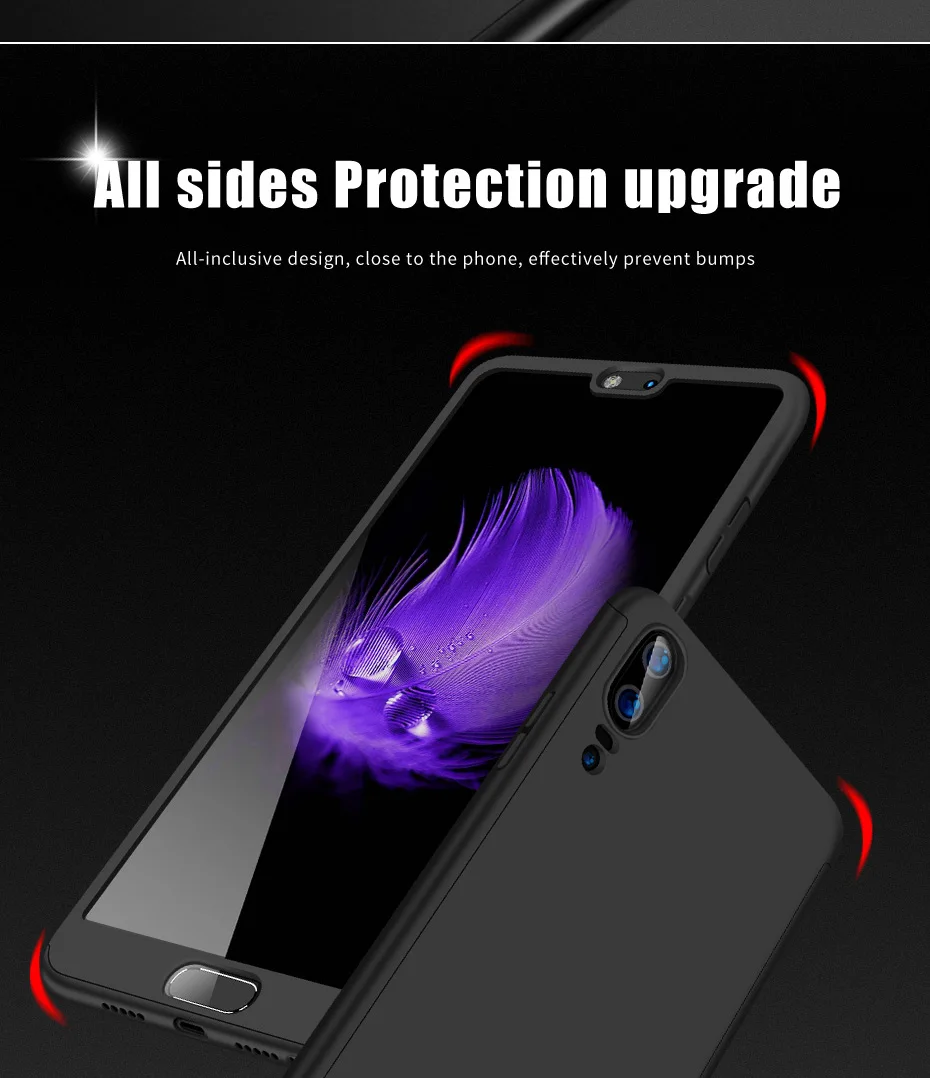 Роскошный 360 Полный стеклянный чехол для Huawei P30 P20 Mate20 Lite P Smart Y7 Y6 PRO Y9 Nova 3 3i 3E P10 защитный чехол