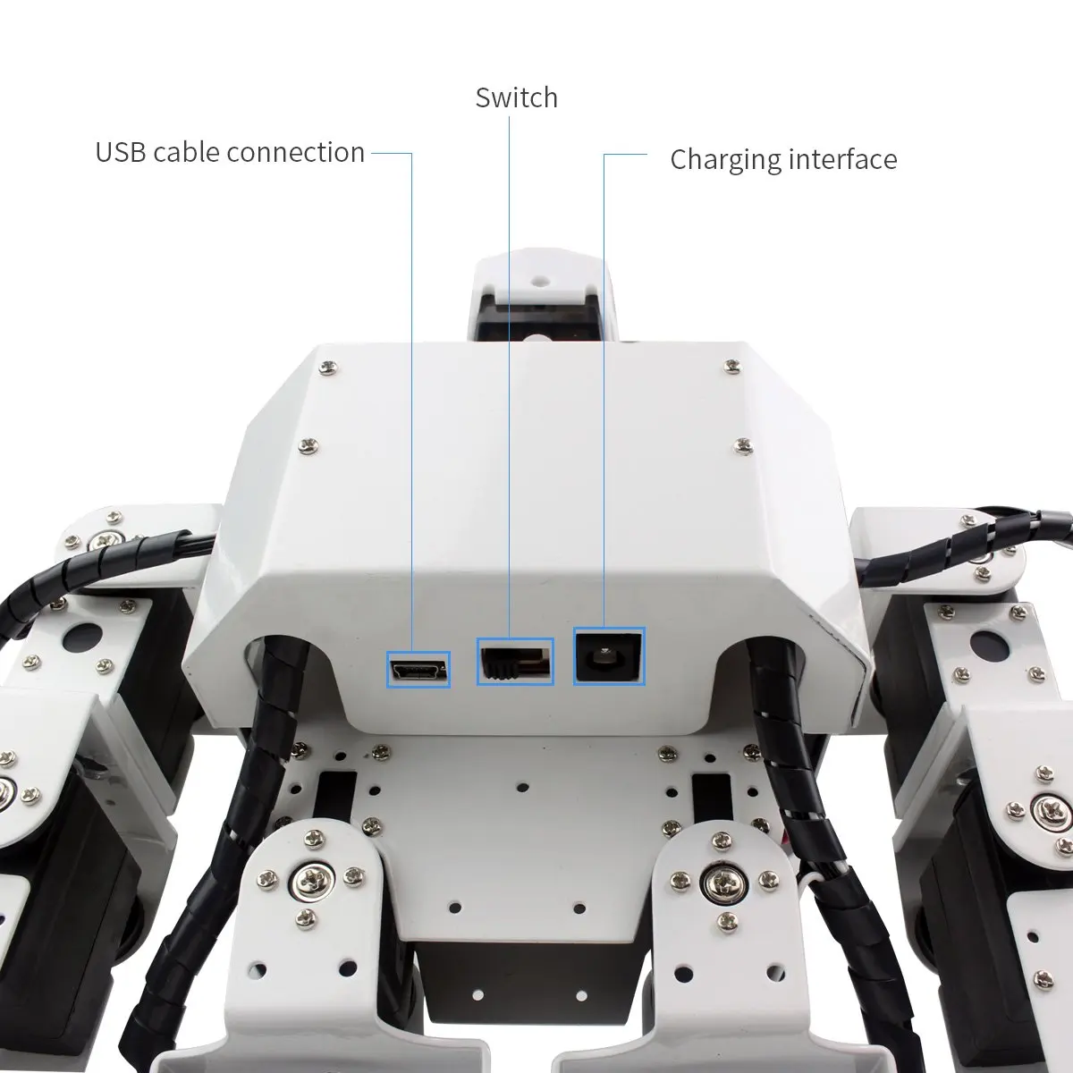 LewanSoul H3S 16DOF Biped Humanoid Robot Kit с бесплатным приложением MP3 модуль детальный видео учебник поддержка Синг танец(собранный