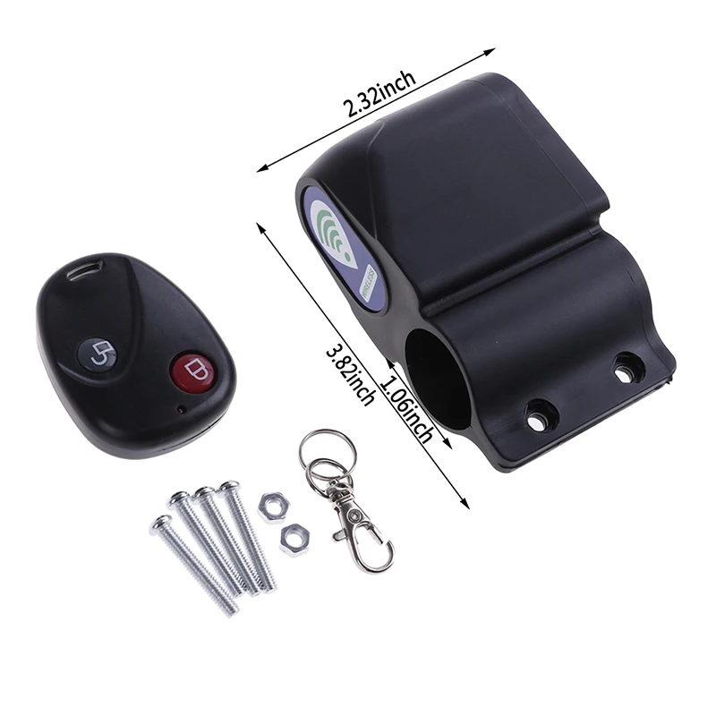 Anti-theft Bike Lock Cycling Security Wireless Remote Control Vibration Alarm Bicycle Anti-Theft HOT | Спорт и развлечения