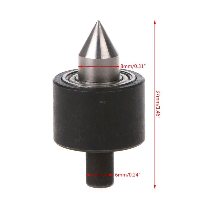1pc Live Center Head For Lathe Machine Revolving Centre 6mm Shank DIY Accessories Mini | Инструменты