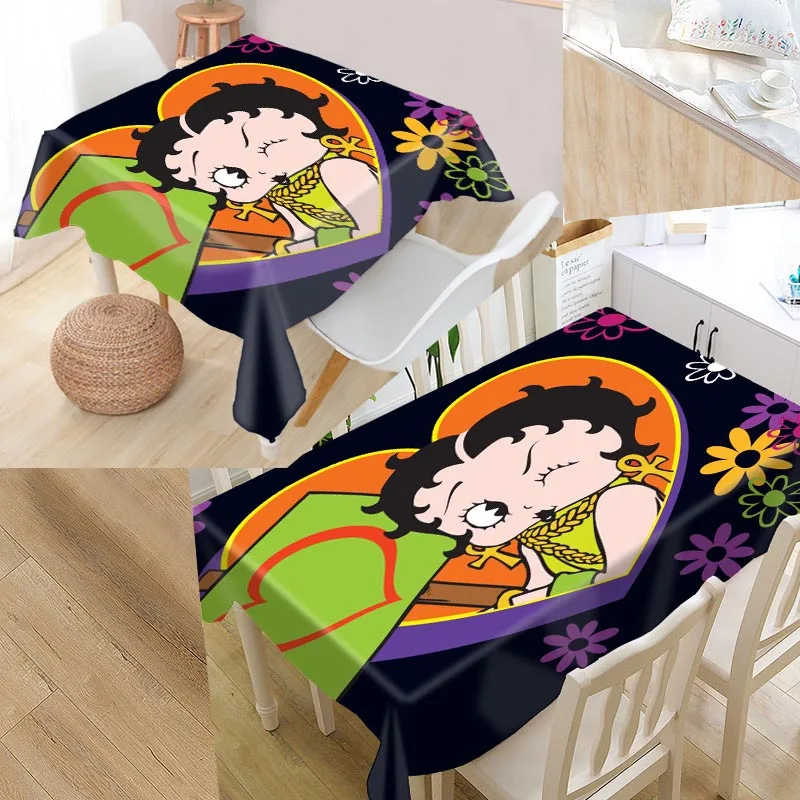 Shunqian Custom betty boop скатерть квадратная/прямоугольная для свадебного стола
