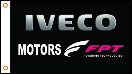 Флаг автомобиля под заказ баннер IVECO 3x5 футов 100% полиэстер 101 | Дом и сад