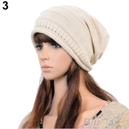 Женская зимняя мешковатая шапка унисекс размера 225P|slouch hat|baggy beaniebeanie knit |