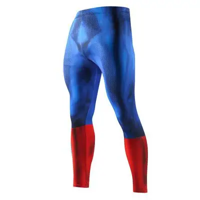 New Men Compression Skin Tights Leggings Run Jogging Sports Gym Fitness Workout Training Male Bottom Trousers Fitness Pants - Цвет: 2