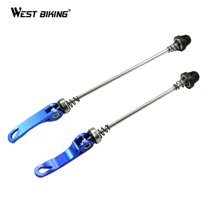 Синий WEST BIKING практические MTB или дорожный велосипед велосипедный спорт Quick Release задние мосты сиденье Binder набор - Цвет: Синий