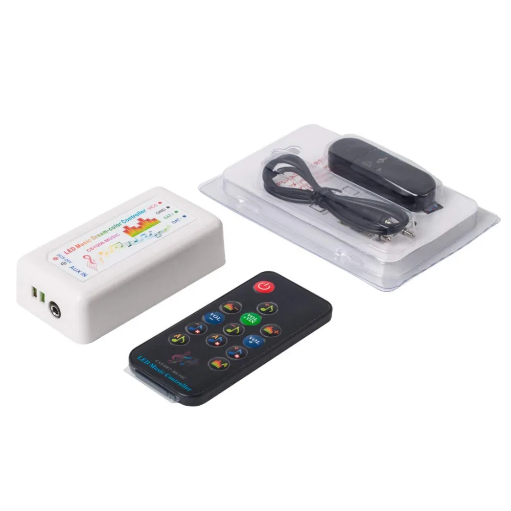 WS2812B WS2811 WS2813 1903 Светодиодные ленты/Панель Bluetooth музыка мечта Цвет CSY08 контроллер 13