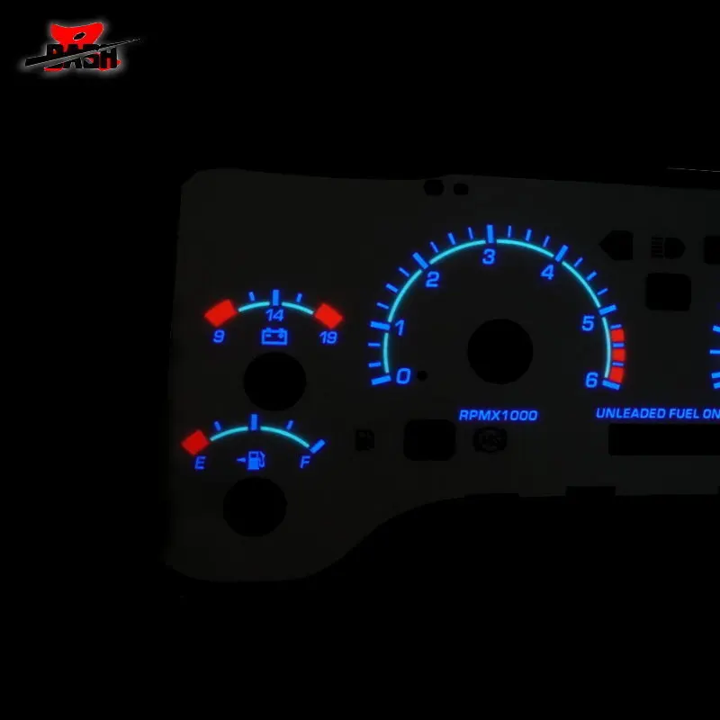 DASH EL Glow Gauge для Jeep Wrangler TJ белые с синим и зеленым светом 100 миль/ч 6000 об/мин|gauge|gauge light