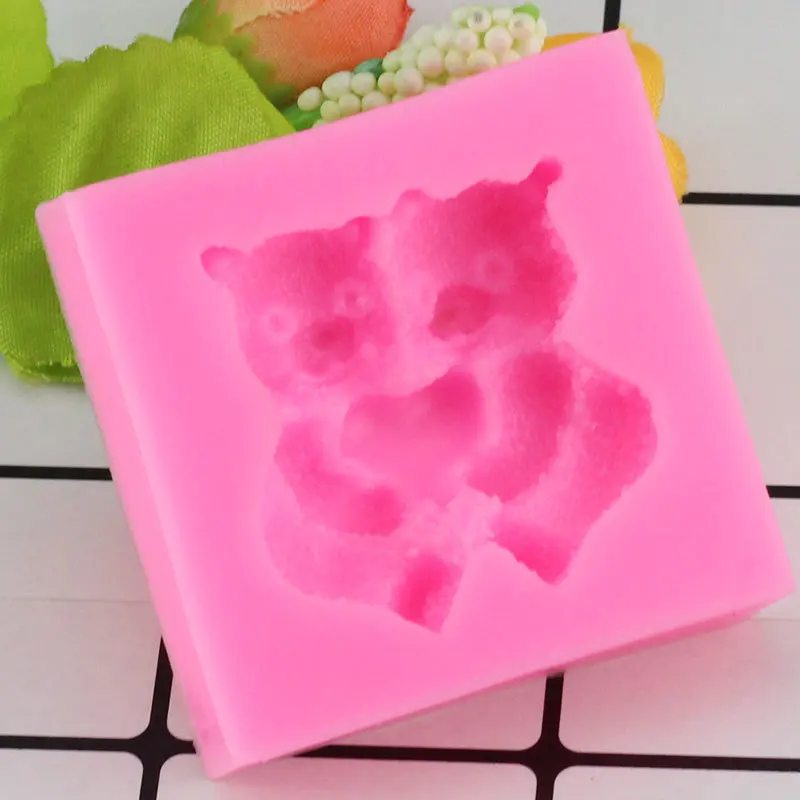 Mujiang Bear Силиконовые формы для пирога формы для выпечки 3D формы для шоколада DIY желе конфеты печенье формы мыло ручной работы Свеча инструмент