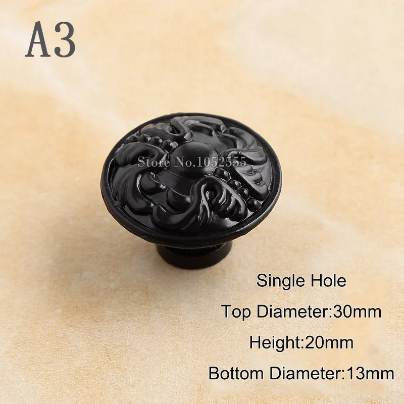 Высокое качество 10 шт Европейский классический черный кухонный шкаф дверные