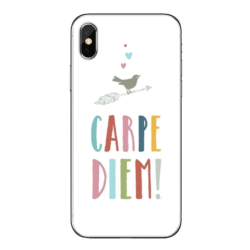Чехол для телефона Carpe Diem с надписью Huawei Honor 10 9 Lite 8 8C 8X 7C 7X 7A 6C pro Play 6X 6A 5A LYO L21 V8
