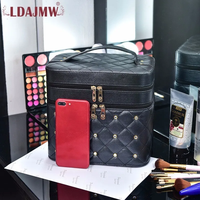 LDAJMW профессиональные женские большие косметические Чехлы портативная