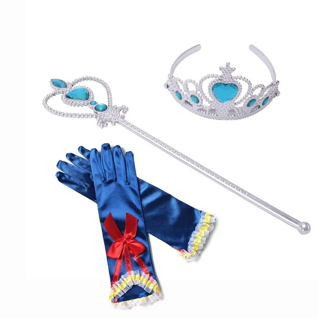 4PCS Accessory SetC Классическая сказочная Белоснежка, платье-пачка для ролевых игр с повязкой на голову, накидка Comic Con, карнавальный костюм, платье принцессы для малышей - Цвет: 4PCS Accessory SetC