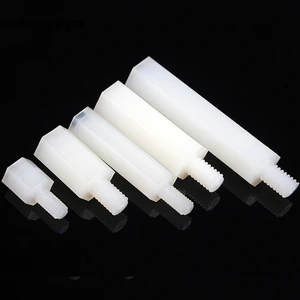 Винт Белый для печатной платы, 50 шт., M2M2M3M4 + 6 мм, резьба стойка-распорка