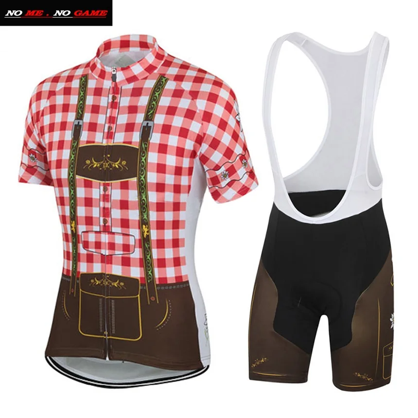 Men bib set Горячая, Заказные мужские забавные велосипедные футболки, комплект с нагрудником, одежда для гонок, команда, ropa ciclismo, дорожный горный велосипед, Джерси - Цвет: Men bib set