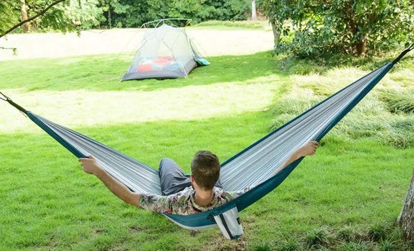 Вешалка открытый двойной ПВО опрокидывание для взрослых и детей кемпинг в