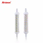 Светодиодный светильник Ampoule R7S, Диодная кукурузная лампа 78, 118, 135 мм, 64, 80, 144, светодиодный светильник s, 2835 SMD, 6 Вт, 9 Вт, 12 Вт, AC 220 В, R7S, высокая яркость, без мерцания, мощная лампа