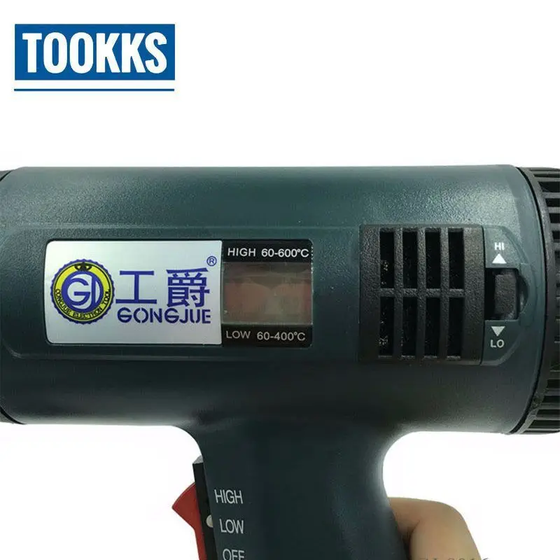 AC220V-240V 1600 Вт Тепловая пушка GJ-8016 Регулируемый температурный цифровой дисплей Bga паяльная Распайка пистолет горячего воздуха