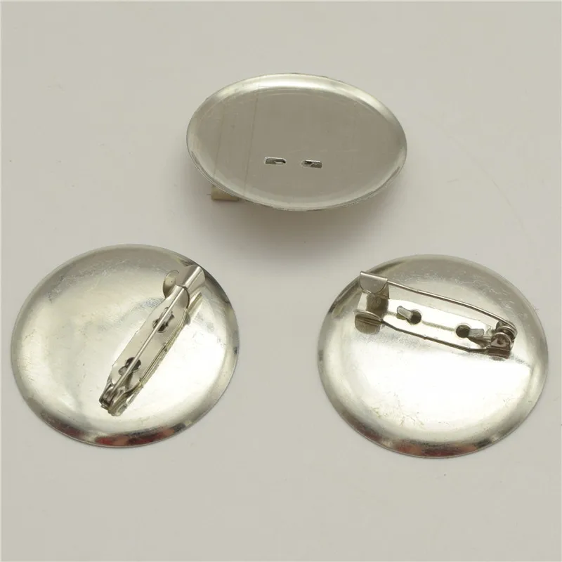 Металлическая брошь с круглыми застежками 200 шт. 36 мм фурнитура для диска базовая