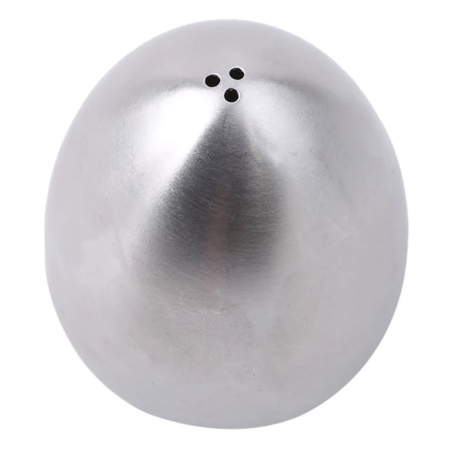 3 holes Креативные шейкеры из нержавеющей стали в форме яйца, солонка, перечница, настольные Кухонные гаджеты, инструменты для специй, 2 типа - Цвет: 3 holes