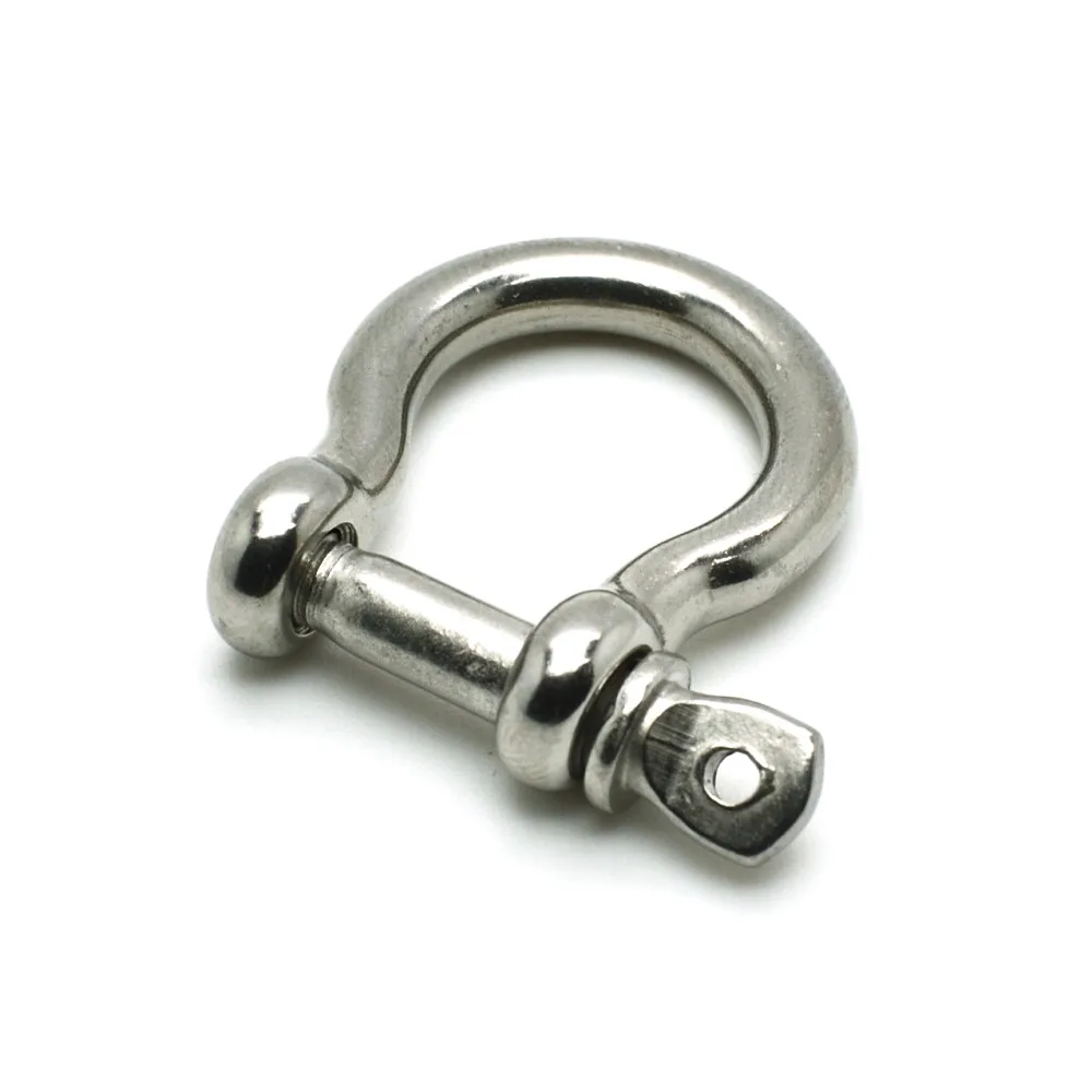 U Shackle 1 шт. нержавеющая сталь D/U Якорная Скоба винтовой булавка Открытый выживания веревка Паракорд Браслет Пряжка - Цвет: U Shackle
