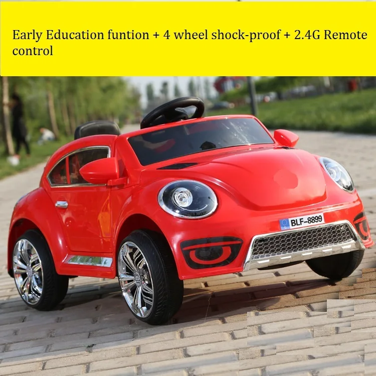 Поддержка 60 кг Beetle Детская электрическая двойная дверь привод четыре детская коляска на колесах с bluetooth, музыкой, пультом дистанционного управления