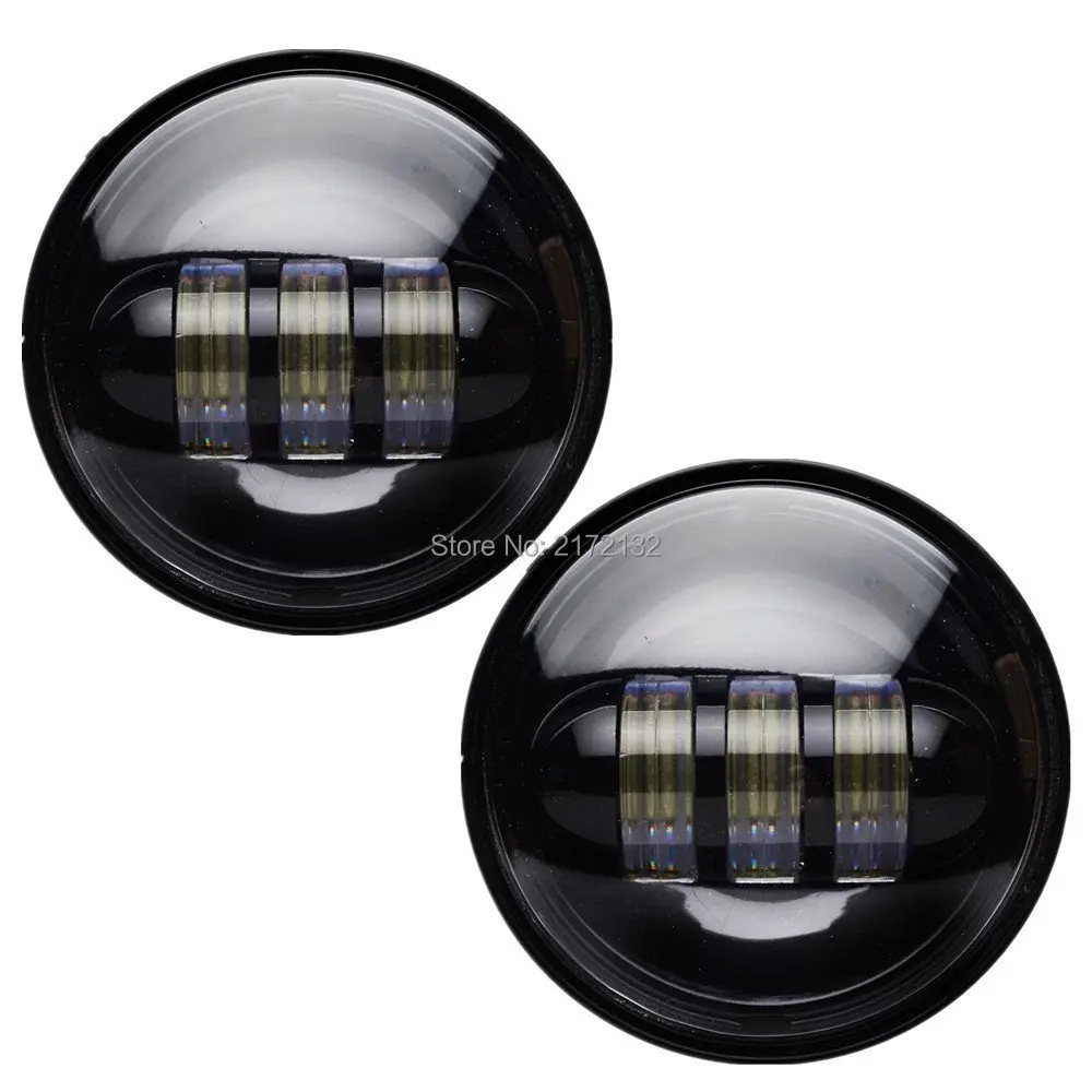 

Promotion! 2Pcs 4.5 Inch Motorcycle Led Headlights 30W Motor Led Headlamp Fog Lamps Auxiliary Light Bulb