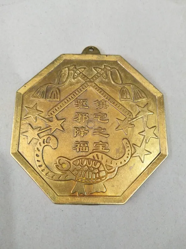 Медный светильник Yin Yang Fish Taiji Bagua зеркальный дом предназначенный для украшения