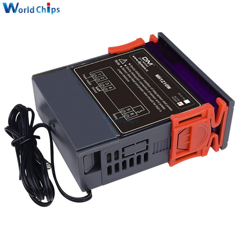 Цифровой регулятор температуры MH1210W 90 250 В 10 А 220 ler 50 ~ 110 градусов Цельсия контроль
