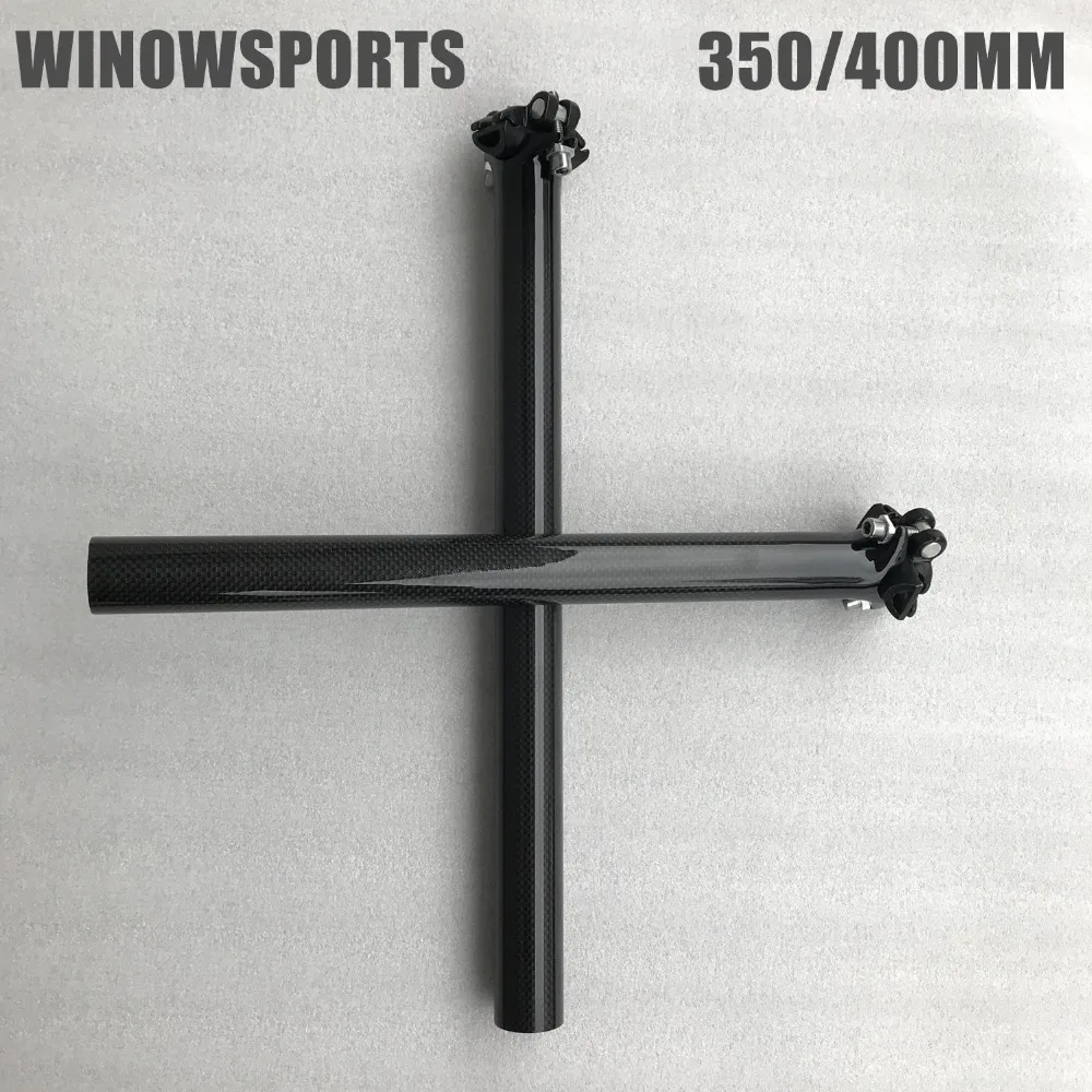 11 WINOWSPORTS карбоновая Подседельный штырь 350 мм 400 длина mtb нулевое смещение 27 2 и 31 6