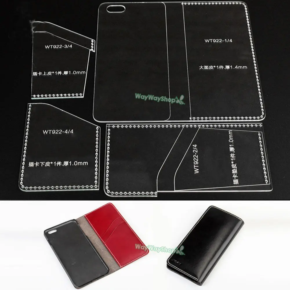 Чехол для телефона 922 шаблоны кожаный ремесленный узор iPhone 6 Plus с крышкой|leather craft