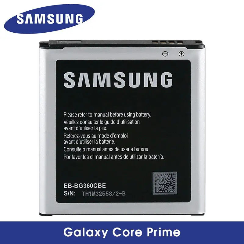 Оригинальная батарея Samsung для Galaxy Core Prime G360 G361 G360V G3608 G360H J2 J200 (2017) 2000mAh EB BG360BBE без