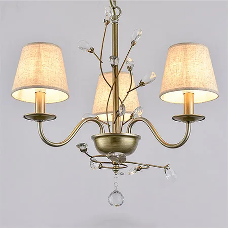 Винтажный Хрустальный подвесной светильник светодиодная свеча в стиле