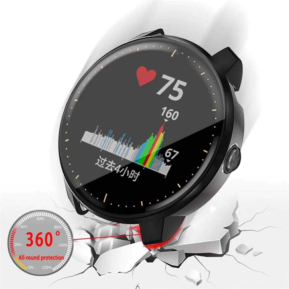 Мягкий защитный чехол из термопластика для Garmin Vivoactive 3 Music Case, водонепроницаемый ударопрочный чехол-бампер, аксессуары