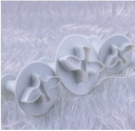 3x Dove Pigeon Fondant Cake бисквит мастика Плунжер резак инструмент для рукоделия|mold tool|fondant