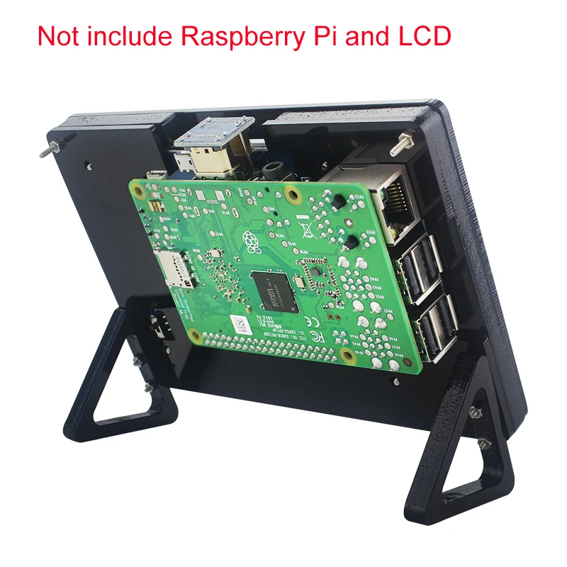 Raspberry Pi 3 Model B + акриловый держатель белый/черный только для 5 дюймового дисплея