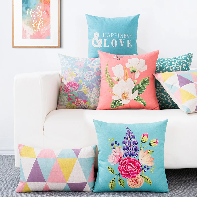 Decorative cushion cover/rural locations flowers cover/customized size sham | Дом и сад