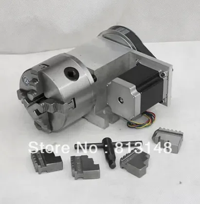

CNC dividing head,A axis,CNC rotary axis,K12-100 Four-jaw Chuck