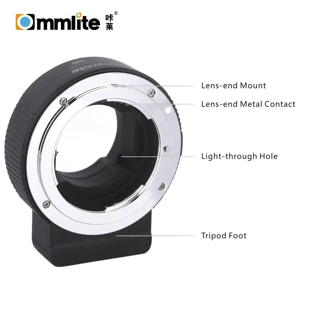 Адаптер для крепления объектива Commlite Nikon F только Sony E Mount A7R2 A7II A6300 A6500 A7R Mark II r25 |