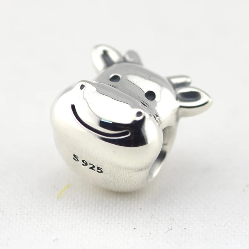 Бусина Шарм сделай сам из серебра 925 пробы с черной эмалью|fit pandora bracelet|fit pandoradiy beads |